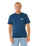 The Rip Curl Mens Easy Embroid T-Shirt in Navy Marle