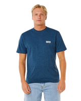 The Rip Curl Mens Easy Embroid T-Shirt in Navy Marle