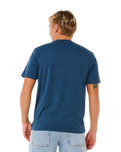 The Rip Curl Mens Easy Embroid T-Shirt in Navy Marle