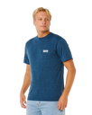 The Rip Curl Mens Easy Embroid T-Shirt in Navy Marle