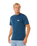The Rip Curl Mens Easy Embroid T-Shirt in Navy Marle