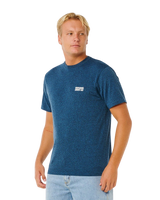 The Rip Curl Mens Easy Embroid T-Shirt in Navy Marle