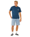 The Rip Curl Mens Easy Embroid T-Shirt in Navy Marle