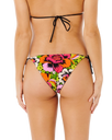 Carioca Revo Tie Side Cheeky Bikini Bottoms in Bloom
