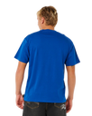 The Rip Curl Mens Inner Visions Blast Over T-Shirt in Electric Cobalt
