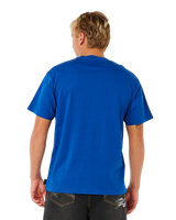 The Rip Curl Mens Inner Visions Blast Over T-Shirt in Electric Cobalt