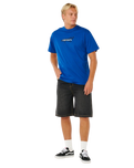The Rip Curl Mens Inner Visions Blast Over T-Shirt in Electric Cobalt