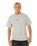 The Rip Curl Mens Inner Visions Blast Over T-Shirt in Grey Marle