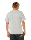 The Rip Curl Mens Inner Visions Blast Over T-Shirt in Grey Marle