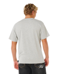 The Rip Curl Mens Inner Visions Blast Over T-Shirt in Grey Marle