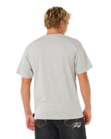 The Rip Curl Mens Inner Visions Blast Over T-Shirt in Grey Marle