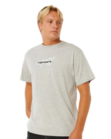 The Rip Curl Mens Inner Visions Blast Over T-Shirt in Grey Marle