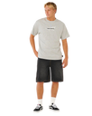 The Rip Curl Mens Inner Visions Blast Over T-Shirt in Grey Marle