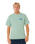 The Rip Curl Mens Pacific Rinse Glass Off T-Shirt in Aloe