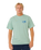 The Rip Curl Mens Pacific Rinse Glass Off T-Shirt in Aloe