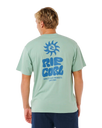 The Rip Curl Mens Pacific Rinse Glass Off T-Shirt in Aloe