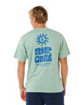 The Rip Curl Mens Pacific Rinse Glass Off T-Shirt in Aloe