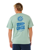 The Rip Curl Mens Pacific Rinse Glass Off T-Shirt in Aloe