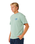 The Rip Curl Mens Pacific Rinse Glass Off T-Shirt in Aloe