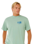 The Rip Curl Mens Pacific Rinse Glass Off T-Shirt in Aloe