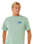 The Rip Curl Mens Pacific Rinse Glass Off T-Shirt in Aloe