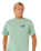 The Rip Curl Mens Pacific Rinse Glass Off T-Shirt in Aloe
