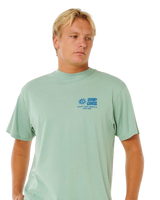 The Rip Curl Mens Pacific Rinse Glass Off T-Shirt in Aloe