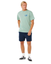 The Rip Curl Mens Pacific Rinse Glass Off T-Shirt in Aloe