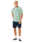 The Rip Curl Mens Pacific Rinse Glass Off T-Shirt in Aloe