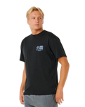 The Rip Curl Mens Pacific Rinse Glass Off T-Shirt in Black