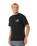 The Rip Curl Mens Pacific Rinse Glass Off T-Shirt in Black