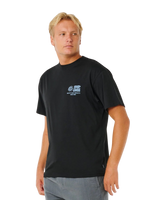 The Rip Curl Mens Pacific Rinse Glass Off T-Shirt in Black