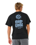 The Rip Curl Mens Pacific Rinse Glass Off T-Shirt in Black