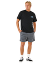 The Rip Curl Mens Pacific Rinse Glass Off T-Shirt in Black