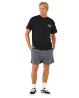 The Rip Curl Mens Pacific Rinse Glass Off T-Shirt in Black