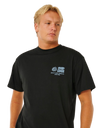 The Rip Curl Mens Pacific Rinse Glass Off T-Shirt in Black