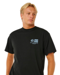 The Rip Curl Mens Pacific Rinse Glass Off T-Shirt in Black