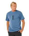 The Rip Curl Mens Search Sundial T-Shirt in Bluefin