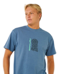 The Rip Curl Mens Search Sundial T-Shirt in Bluefin