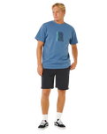 The Rip Curl Mens Search Sundial T-Shirt in Bluefin