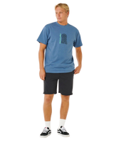 The Rip Curl Mens Search Sundial T-Shirt in Bluefin