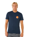 Pacific Rinse Stacked T-Shirt in Dark Navy