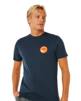 Pacific Rinse Stacked T-Shirt in Dark Navy