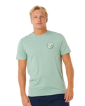 The Rip Curl Mens Pacific Rinse Stacked T-Shirt in Aloe