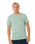 The Rip Curl Mens Pacific Rinse Stacked T-Shirt in Aloe