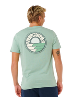 The Rip Curl Mens Pacific Rinse Stacked T-Shirt in Aloe