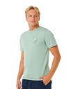 The Rip Curl Mens Pacific Rinse Stacked T-Shirt in Aloe