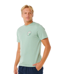 The Rip Curl Mens Pacific Rinse Stacked T-Shirt in Aloe