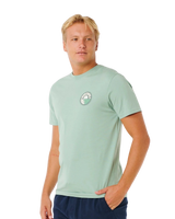 The Rip Curl Mens Pacific Rinse Stacked T-Shirt in Aloe