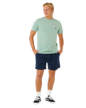 The Rip Curl Mens Pacific Rinse Stacked T-Shirt in Aloe